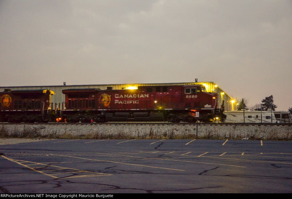 CP AC44CW Locomotive leading a train